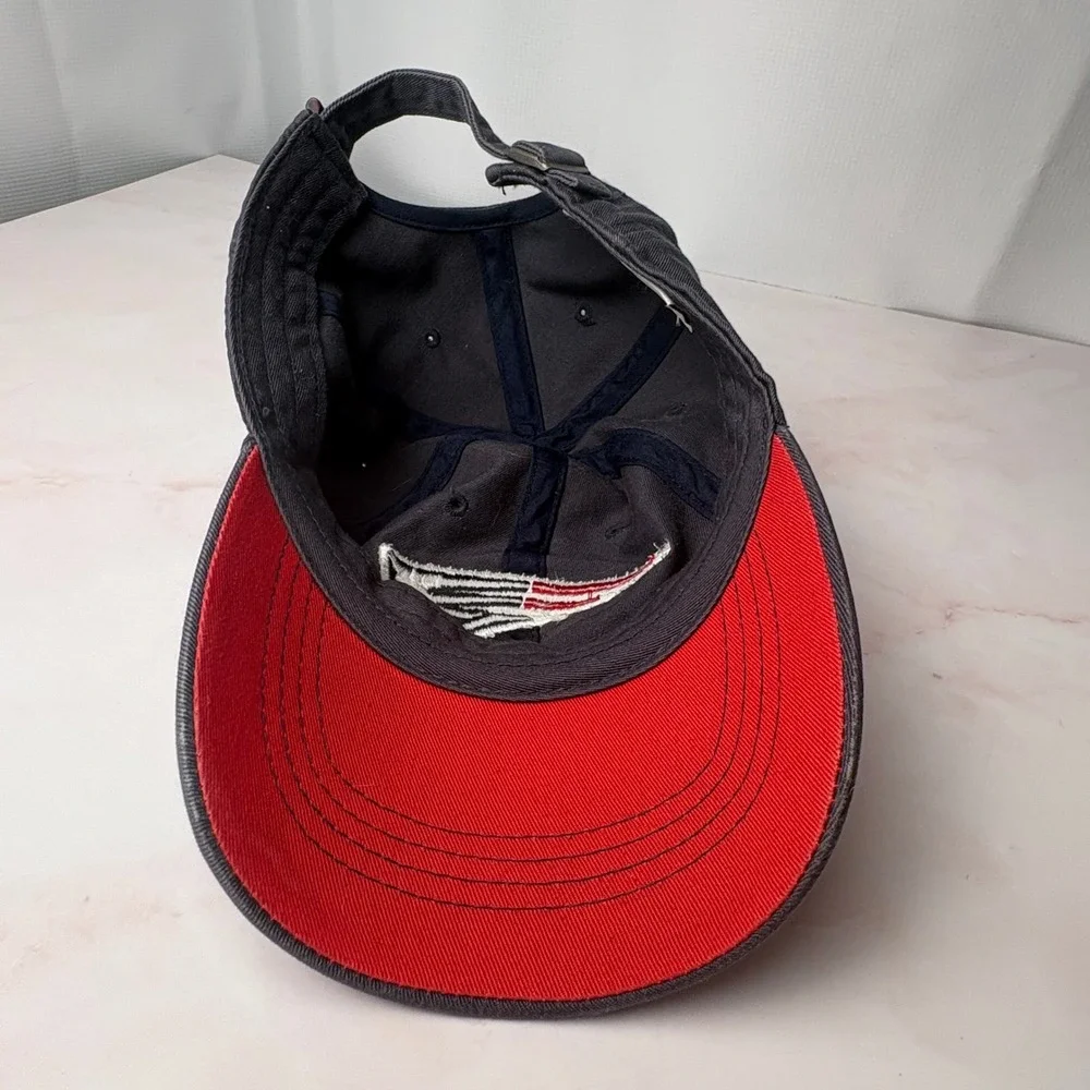New England Patriots NFL Team Apparel Gray Dad Hat One Size Fits Most Super Bowl